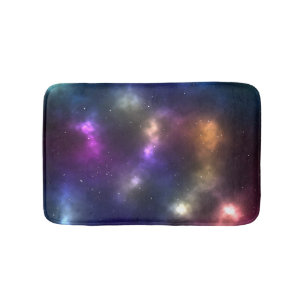 Abstract Cosmic Space Constellations Design Bath Mat