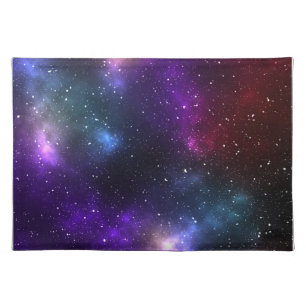 Abstract Cosmic Space Constellations Design Cloth Placemat