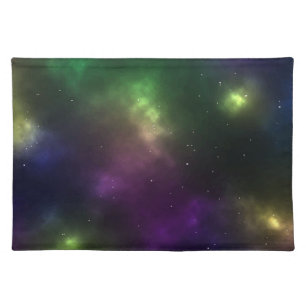Abstract Cosmic Space Constellations Design Cloth Placemat