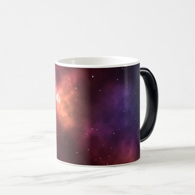 Abstract Cosmic Space Constellations Design Color Morph Mug (Front Right)