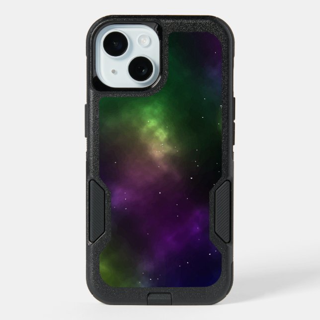 Abstract Cosmic Space Constellations Design iPhone 15 Case (Back)