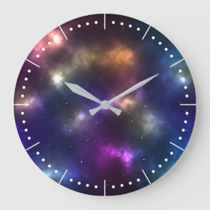 Abstract Cosmic Space Constellations Design Large Clock