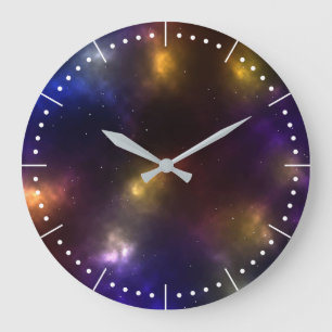 Abstract Cosmic Space Constellations Design Large Clock