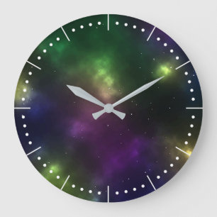 Abstract Cosmic Space Constellations Design Large Clock