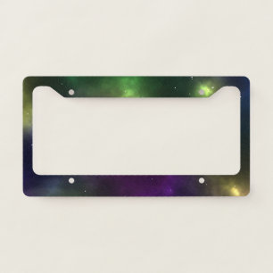 Abstract Cosmic Space Constellations Design License Plate Frame