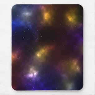 Abstract Cosmic Space Constellations Design Mouse Pad