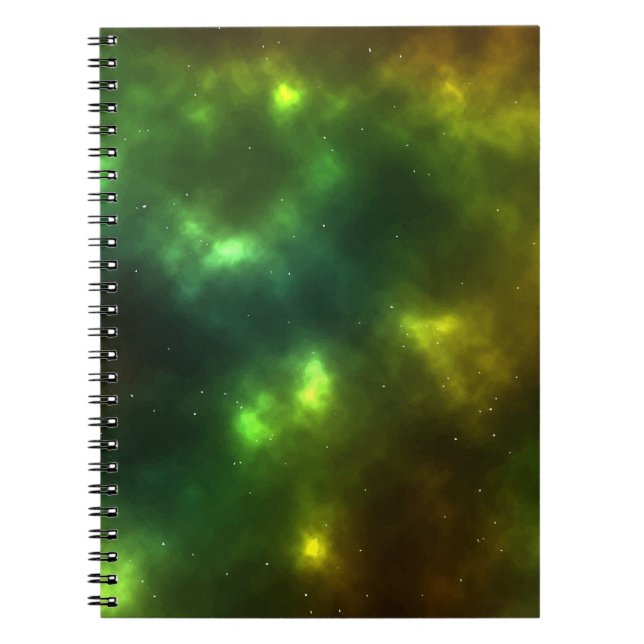 Abstract Cosmic Space Constellations Design Notebook (Front)