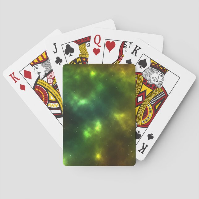 Abstract Cosmic Space Constellations Design Poker Cards (Back)