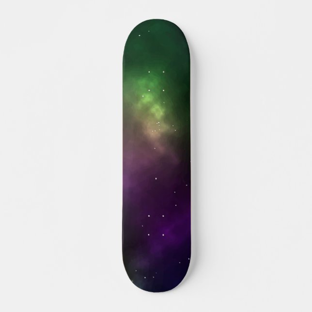 Abstract Cosmic Space Constellations Design Skateboard (Front)
