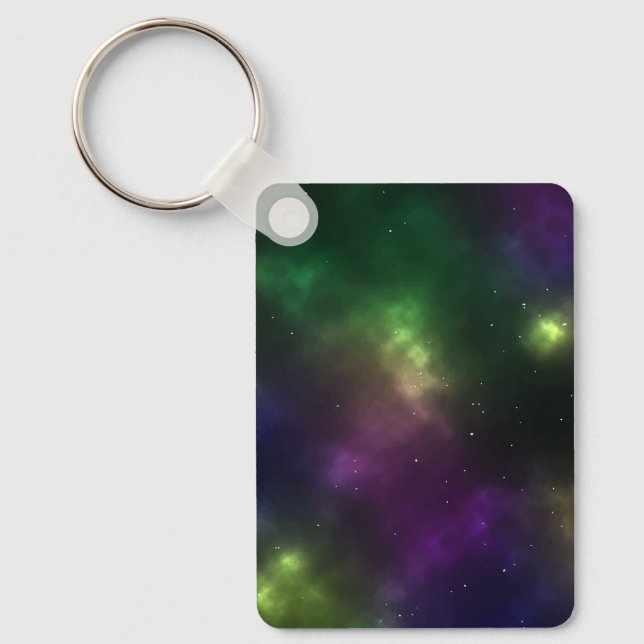 Abstract Cosmic Space Constellations  Keychain (Front)