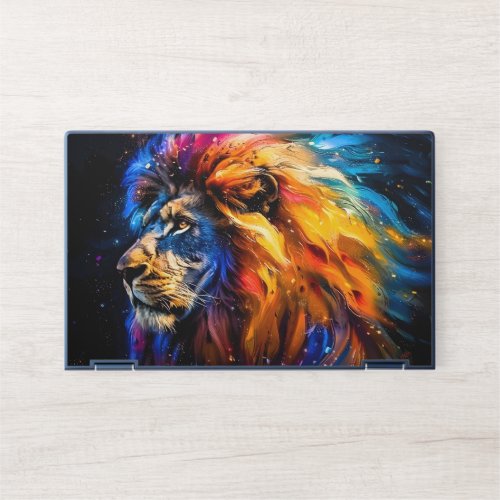 Abstract Cosmic Wildlife Lion Portrait HP Laptop Skin