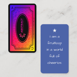 abstract counseling affirmations bright  business card