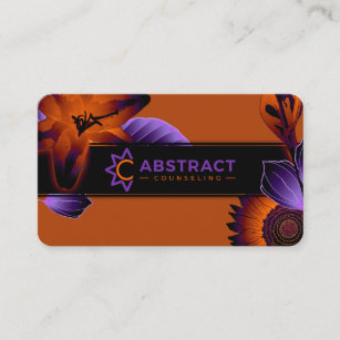 abstract counseling lightened up business cards