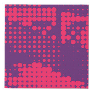 Abstract Creative concept comics pop art style bla Faux Canvas Print