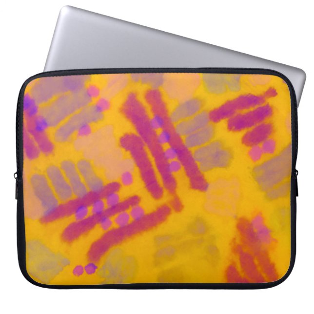Abstract creative drawing. Autumn Color background Laptop Sleeve (Front)