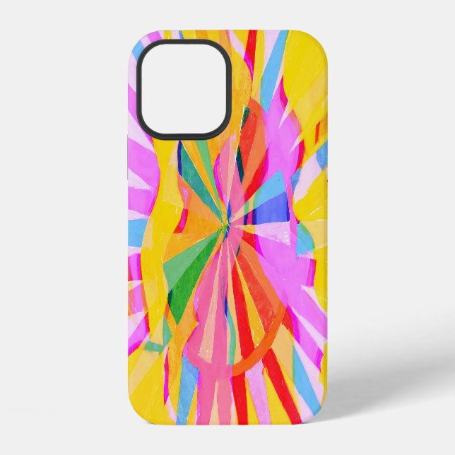 Abstract creative drawing, colorful background. iphone case (Back)