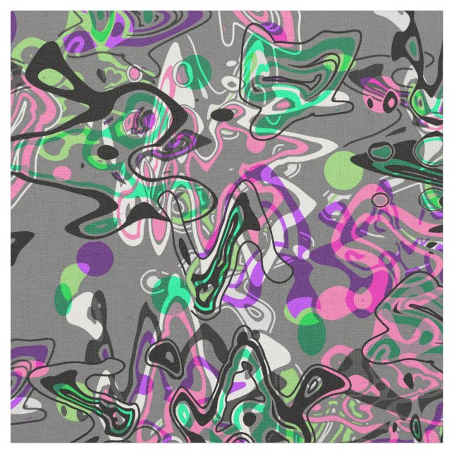 Abstract, creative, modern pattern, popular, youth fabric (Close Up)