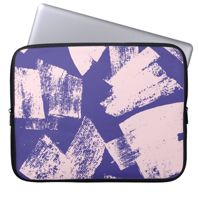 Abstract creative seamless pattern with brush stro laptop sleeve (Front)