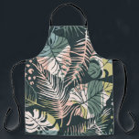Abstract creative seamless pattern with tropical p apron<br><div class="desc">Abstract creative seamless pattern with tropical plants and artistic background. Modern exotic design</div>