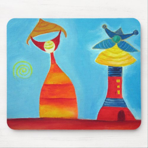 Abstract Creatures Art Mousepad