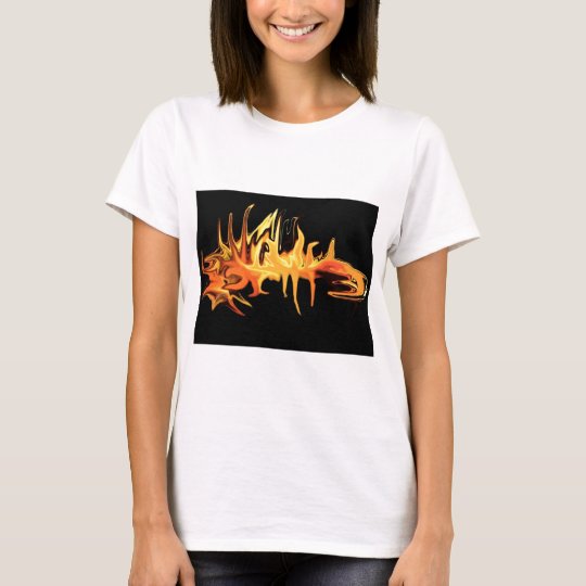 abstract creepy fire icicle design illustration T-Shirt