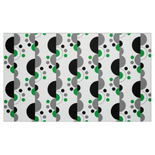 Abstract Crescents 01 - Grass Green Fabric