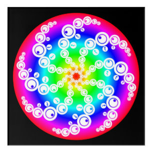 Abstract Crop Circle Acrylic Wall Art