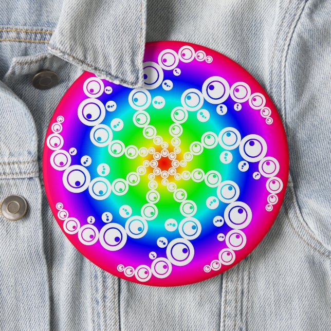Abstract Crop Circle Button (In Situ)