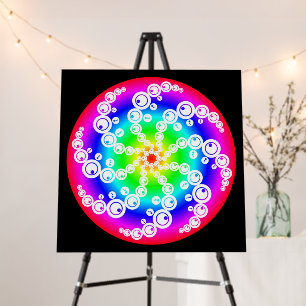 Abstract Crop Circle Foam Board