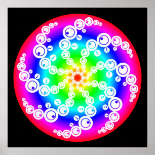 Abstract Crop Circle Poster