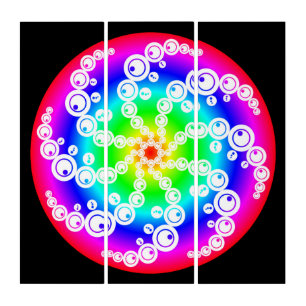 Abstract Crop Circle Triptych