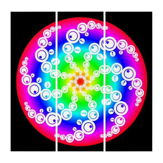 Abstract Crop Circle Triptych (Front)