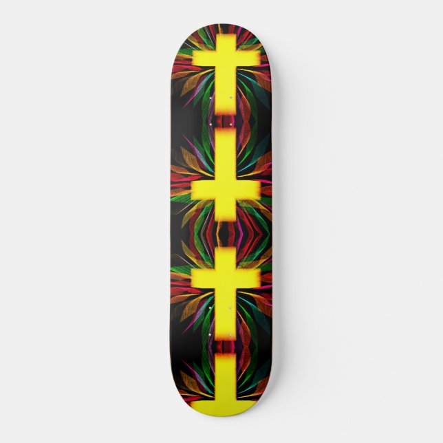 Abstract cross skateboard (Front)