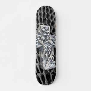 abstract cross skateboard deck