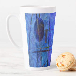 Abstract Crosses Latte Mug