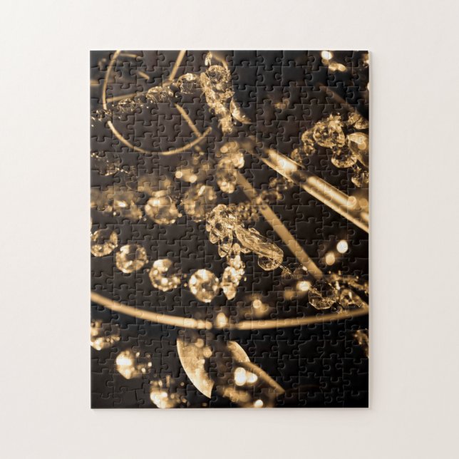 Abstract Crystal Chandelier Jigsaw Puzzle (Vertical)