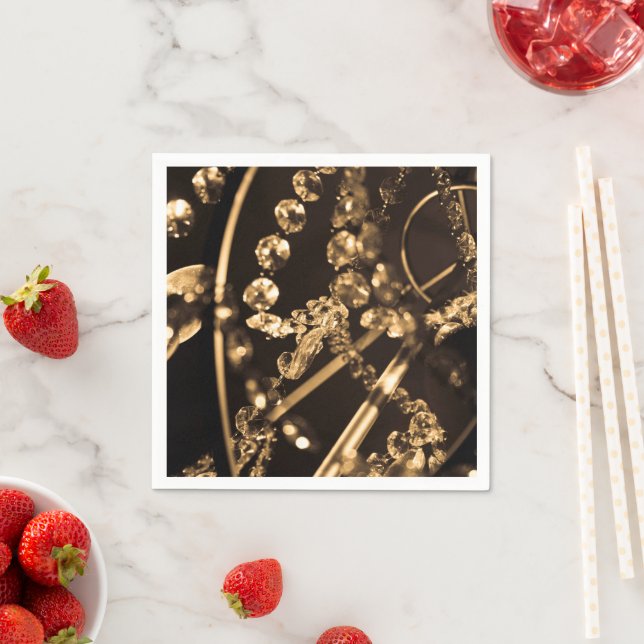 Abstract Crystal Chandelier  Napkins (Insitu)