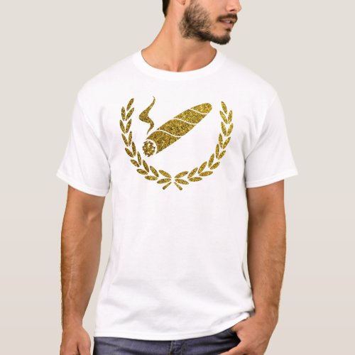 Abstract Cuban Cigar Design T_Shirt
