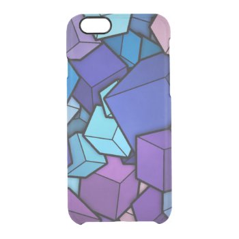 Abstract Cubes Clear iPhone 6/6S Case
