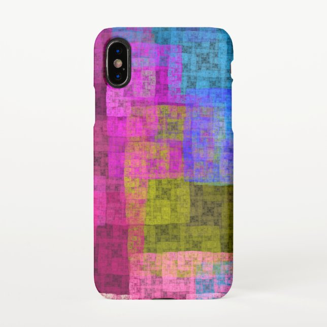 Abstract cubes iPhone case (Back)