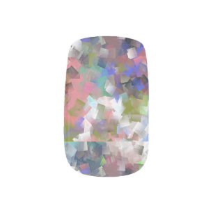 Abstract Cubes Minx Nail Art