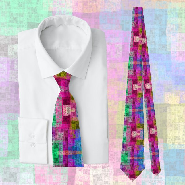 Abstract cubes neck tie (Creator Uploaded)