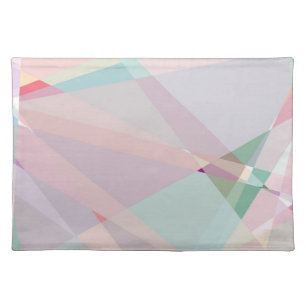 Abstract Cubism Mosaic Pattern 10 Cloth Placemat