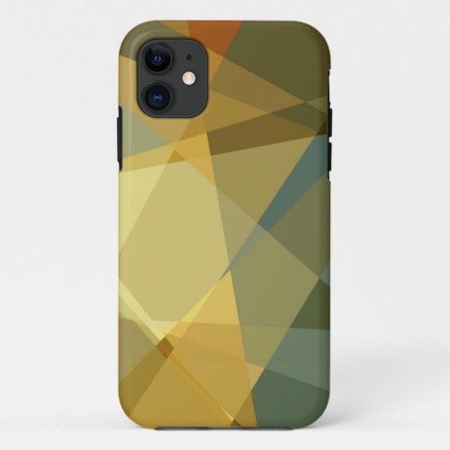 Abstract Cubism Pattern 2 iPhone 11 Case