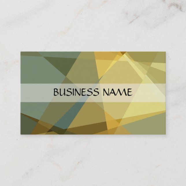 Abstract Cubism Pattern Business Card (Front)