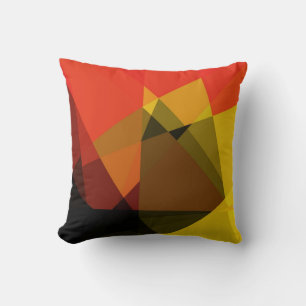 Abstract Cubism Pattern Throw Pillow