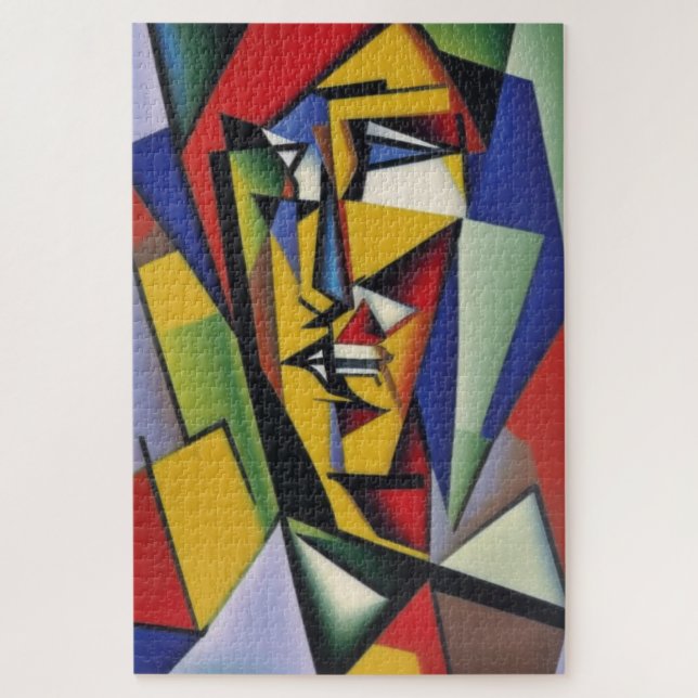 Abstract Cubist Portrait Jigsaw Puzzle (Vertical)