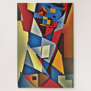 Abstract Cubist Portrait Jigsaw Puzzle
