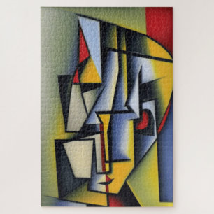 Abstract Cubist Portrait Jigsaw Puzzle