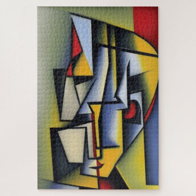 Abstract Cubist Portrait Jigsaw Puzzle (Vertical)